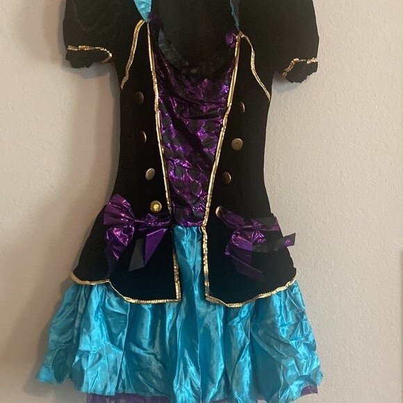 New Miss mad hatter halloween costume Medium (8-10) Holiday Dress Up Fall - Picture 4 of 6